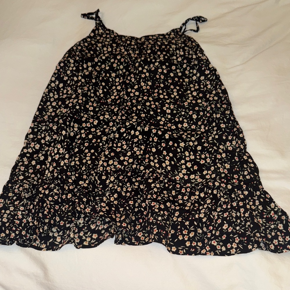 Urban Outfitters Black Floral Mini Dress